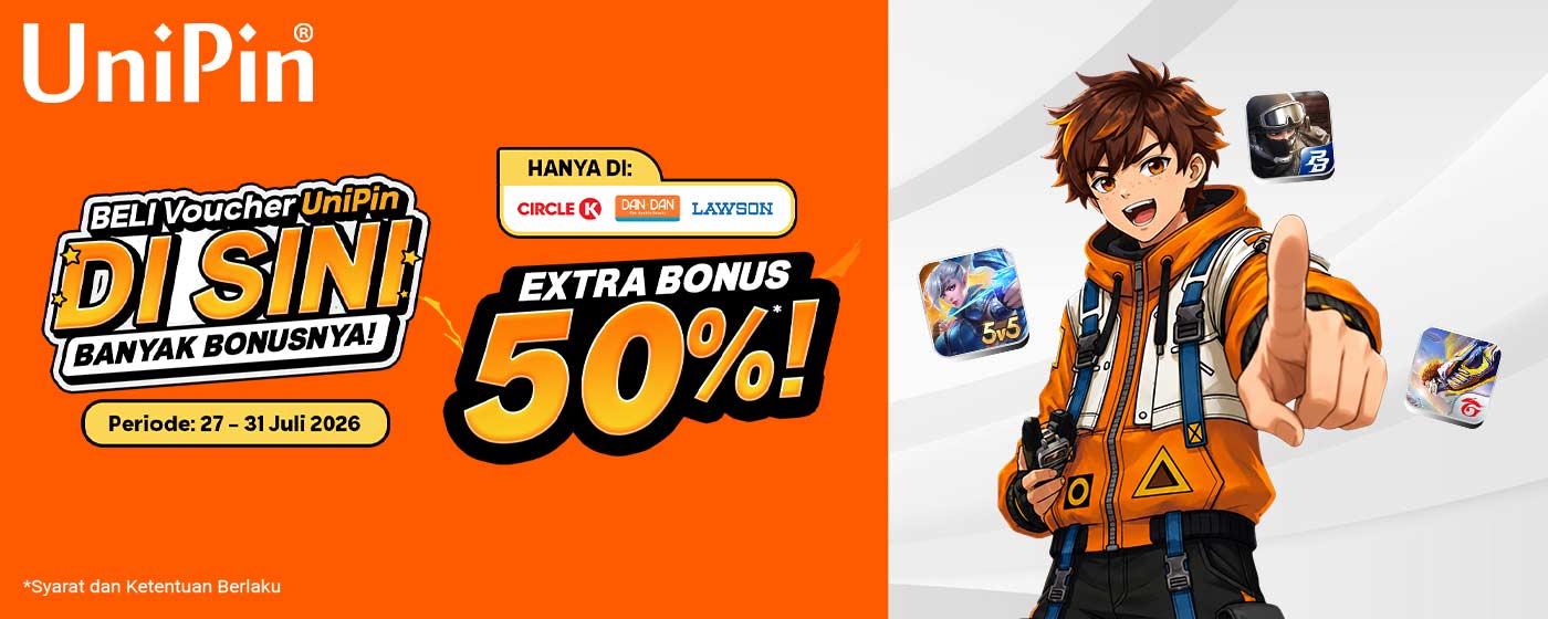 Dapatkan Extra Bonus Hingga 50%* di Circle K, Dan+Dan dan Lawson